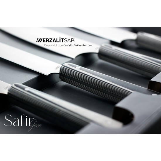 Safir | Gece: 4'lü Werzalit Şef Bıçağı Seti